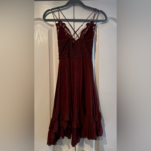 Free People Brown Adella Slip Dress - Size XS - Picture 6 of 8